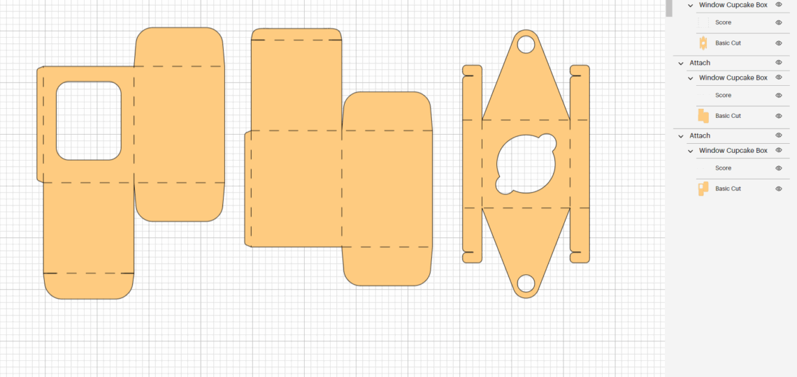 Single Cupcake Box Template For Cricut Hey JB Design
