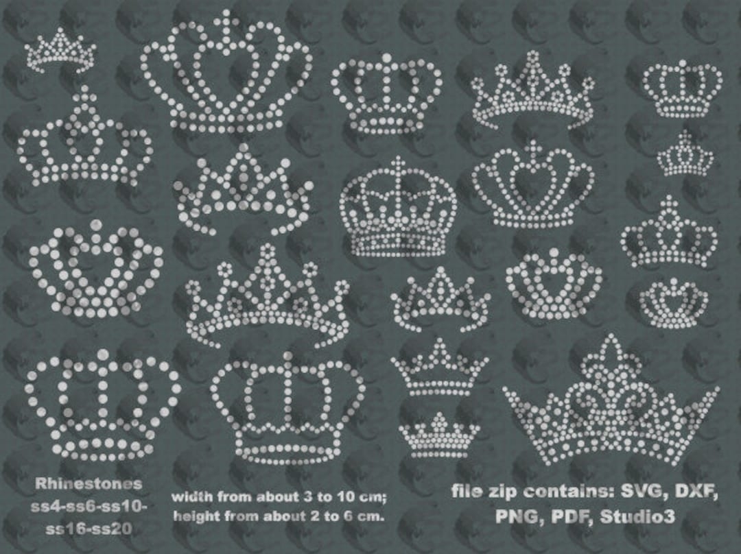 Small Crowns Pattern To Make Rhinestones Hotfix Motif Rhinestones Template Etsy Small Crowns Pattern To Make Rhinestones Hotfix Motif Rhinestones Template Etsy