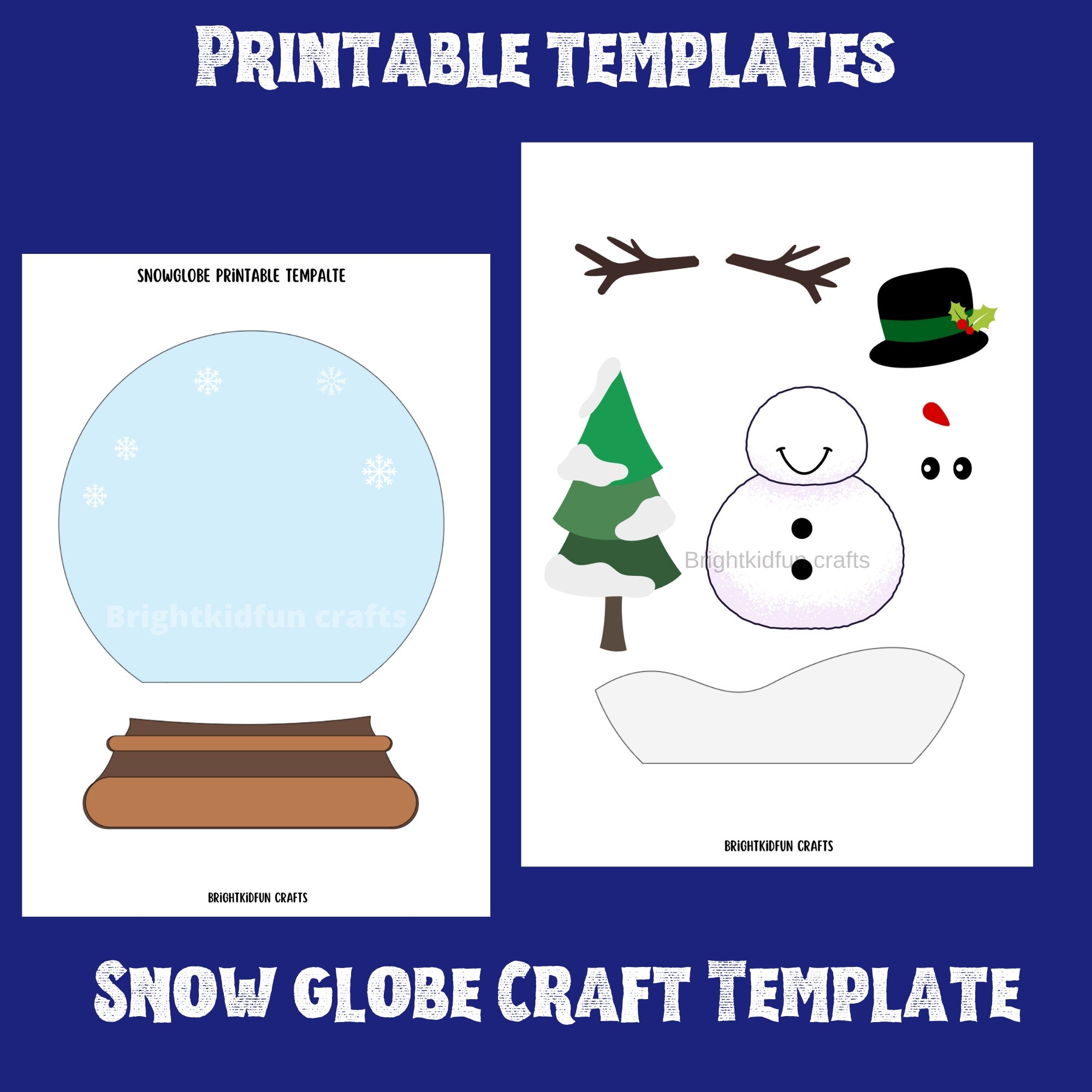 Snow Globe Printable Template Winter Craft For Kids Preschool Snow Globe Printable Template Winter Craft For Kids Preschool