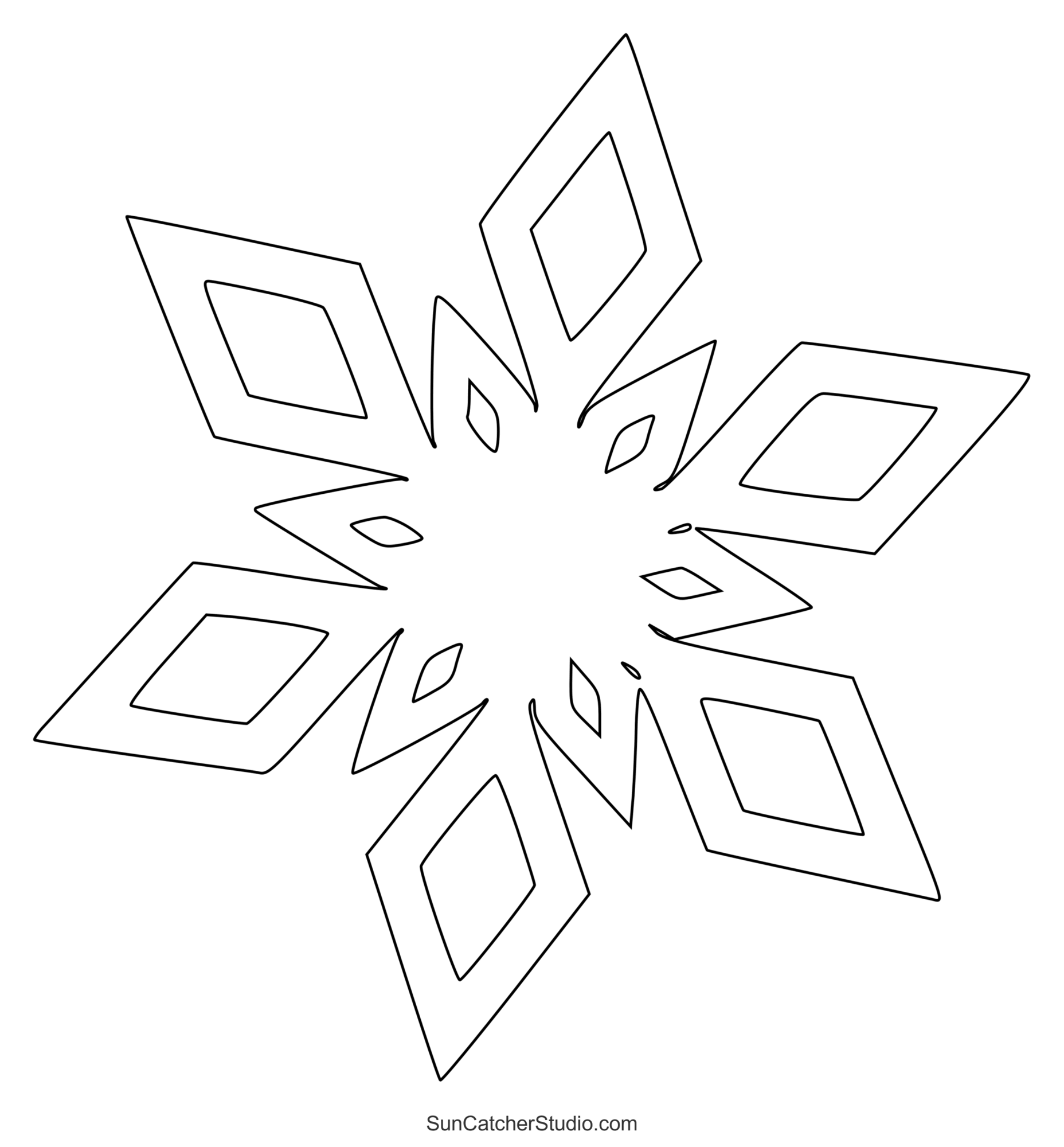 Snowflake Template Free Printables
