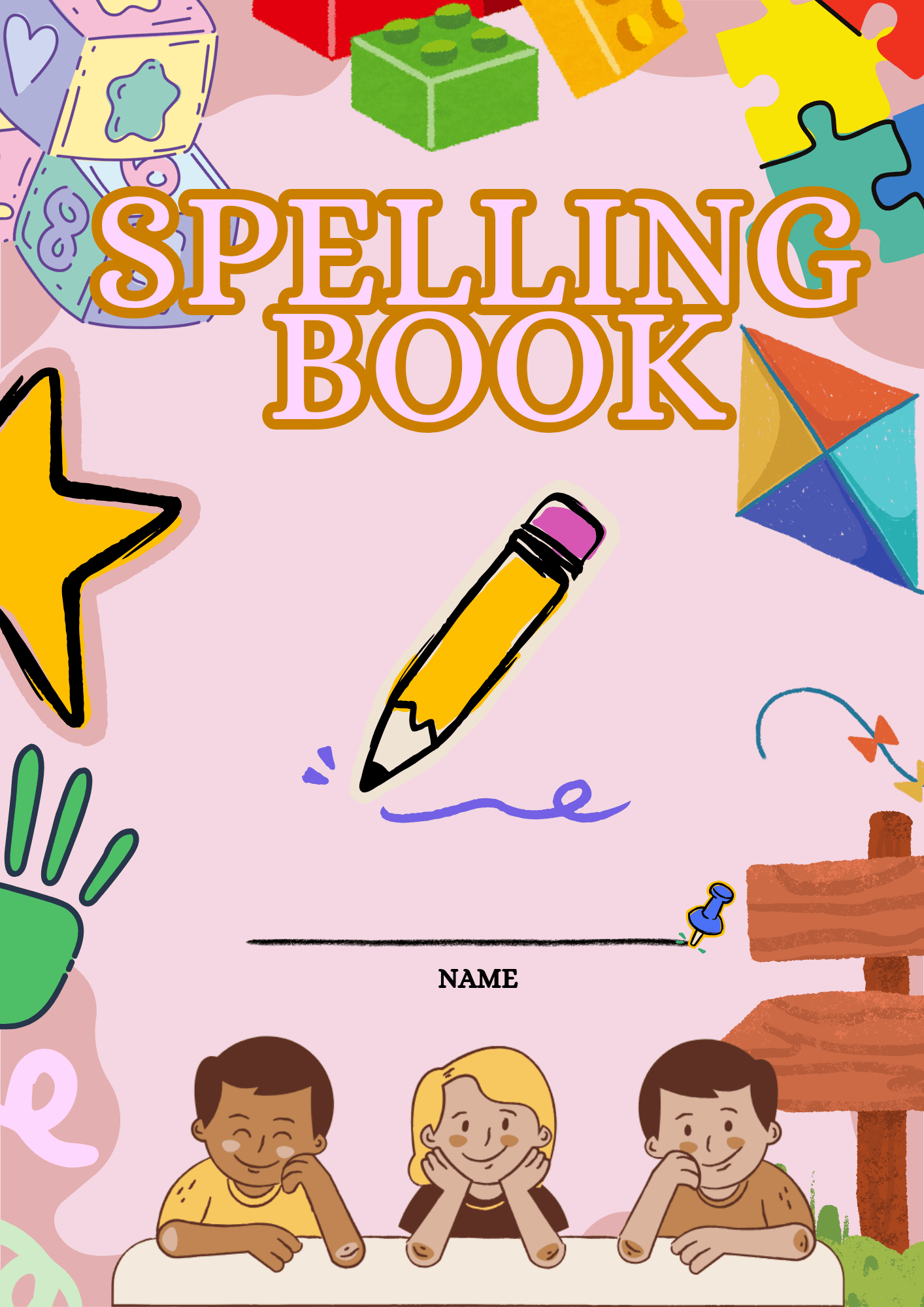 Spelling Book Cover For Kids By Xxpao05 Raket PH
