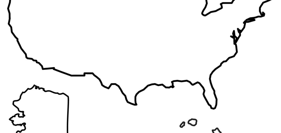 State Outlines Blank Maps Of The 50 United States GIS Geography