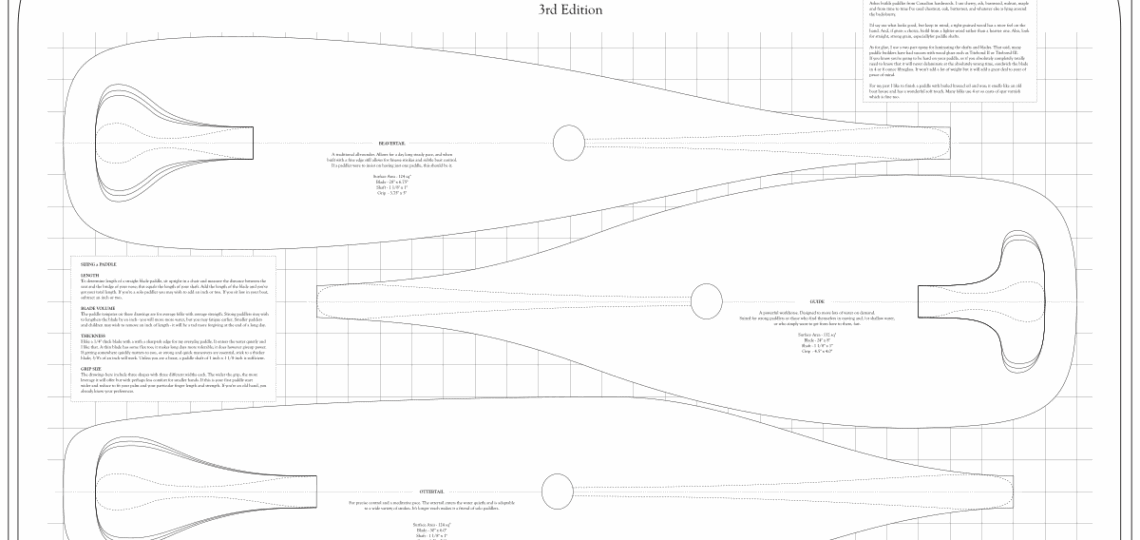 Straight Shaft Paddle Templates Ashes Still Water Boats