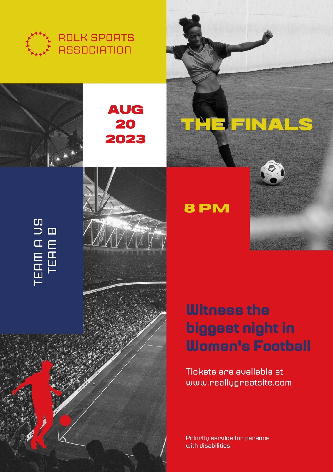 Styling A Football Free Printable Women s Football Flyer Templates Canva 