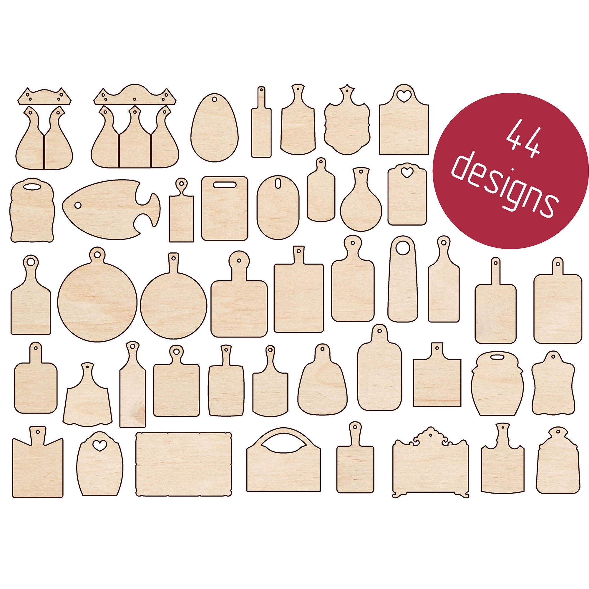 SVG DXF PDF Farmhouse Cutting Board Boards For Serving Dishes 