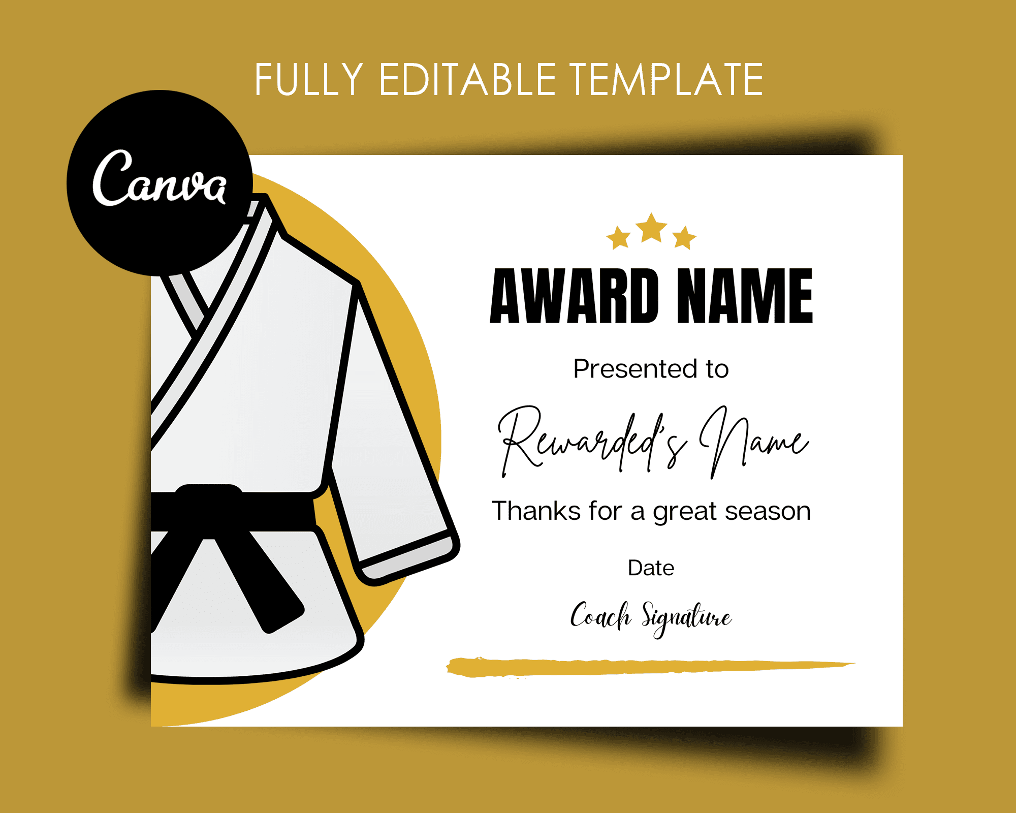 Taekwondo Karate Award Certificate Template Amwa Templates