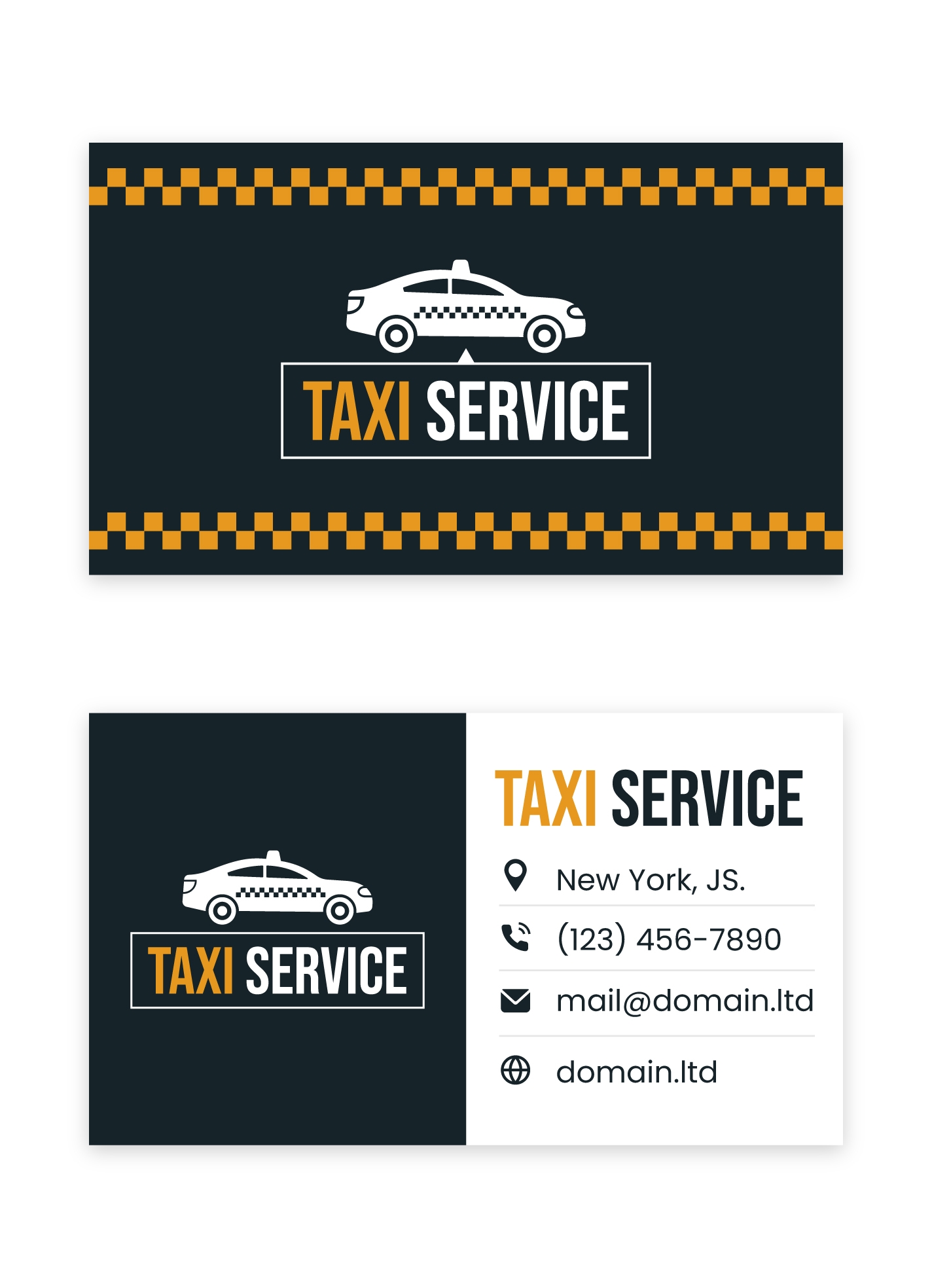 Taxi Service Business Card Free Google Docs Template Gdoc io