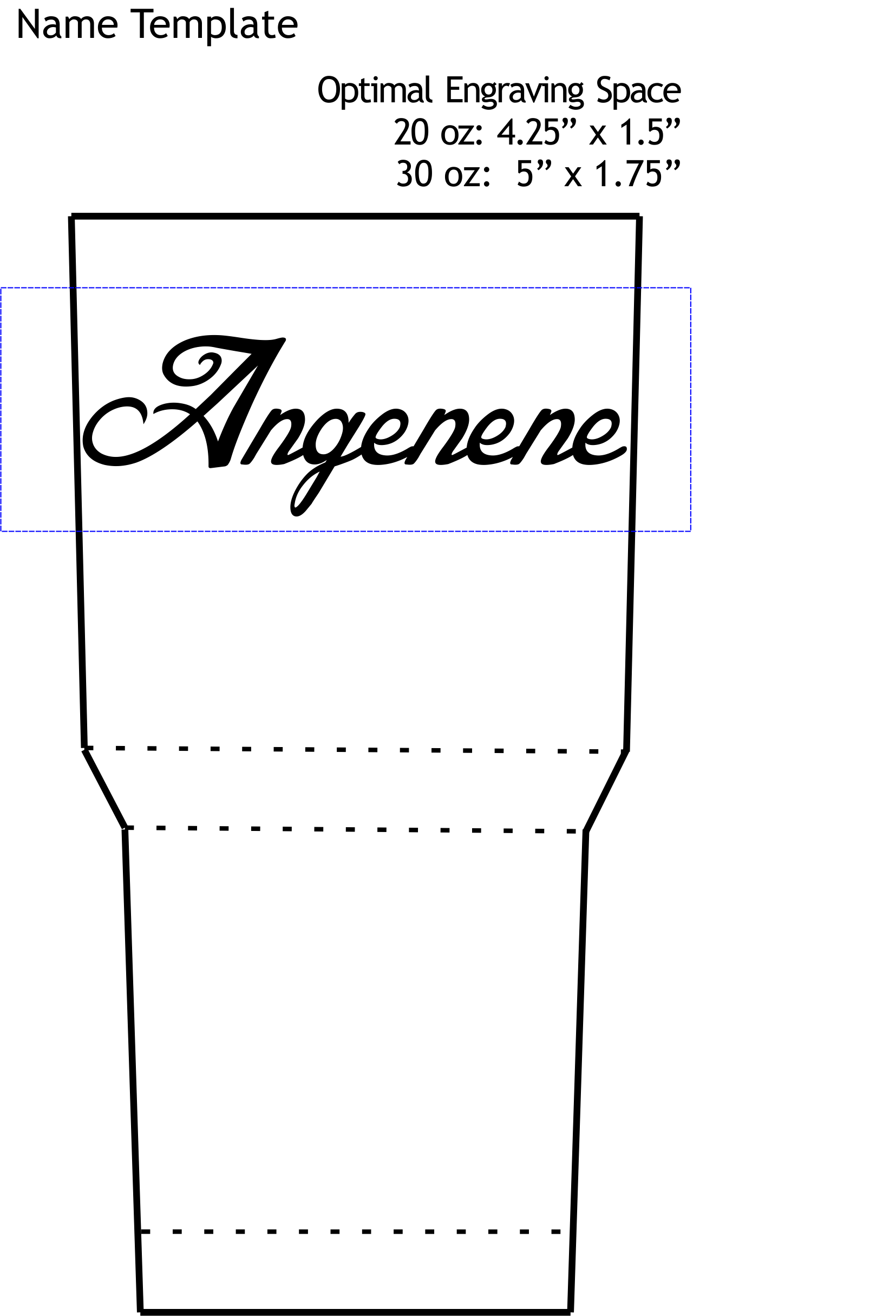Templates To Customize Your 20 Oz Or 30 Oz Tumbler