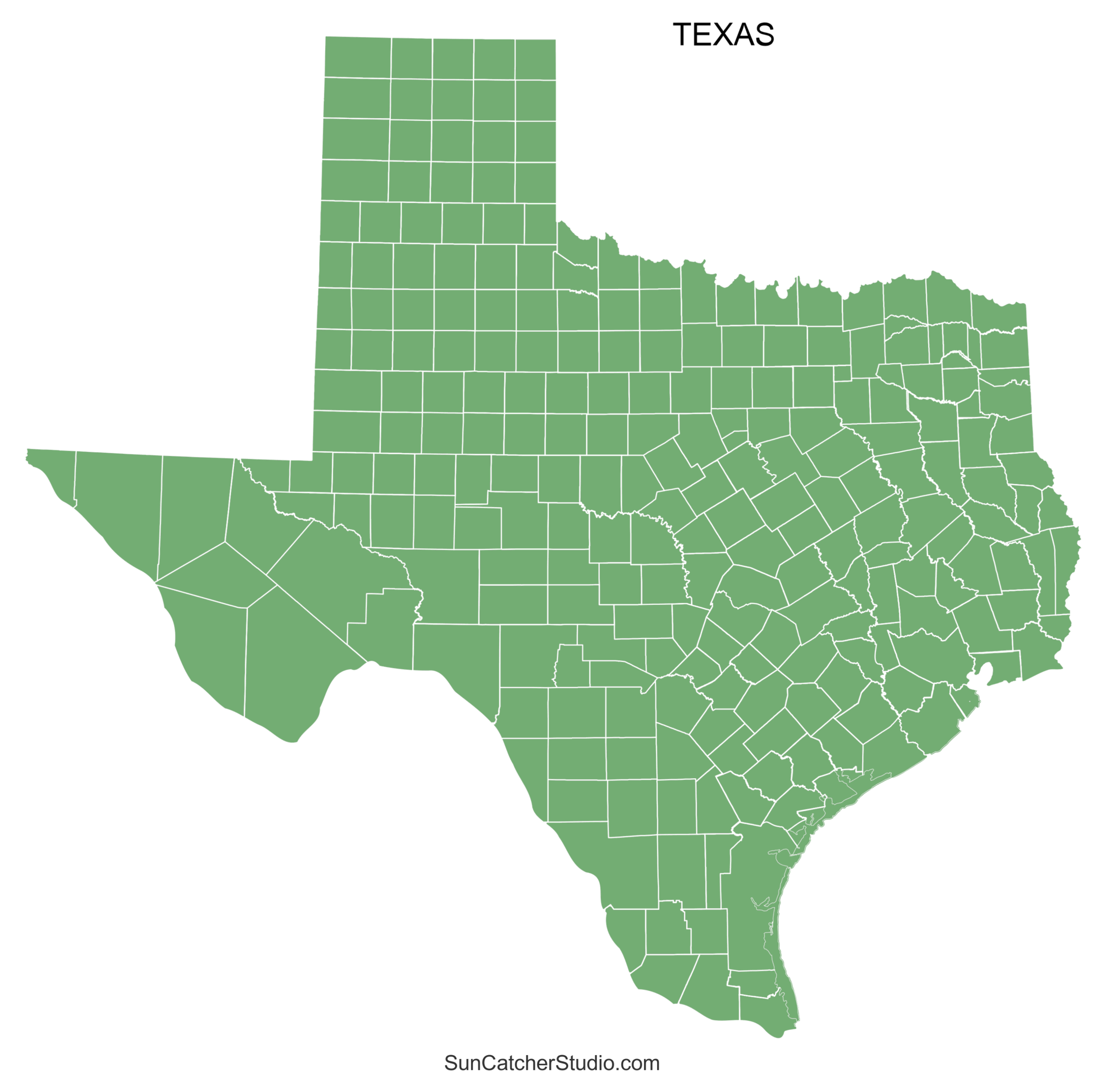 Printable Texas Counties Map Printable Texas Counties Map