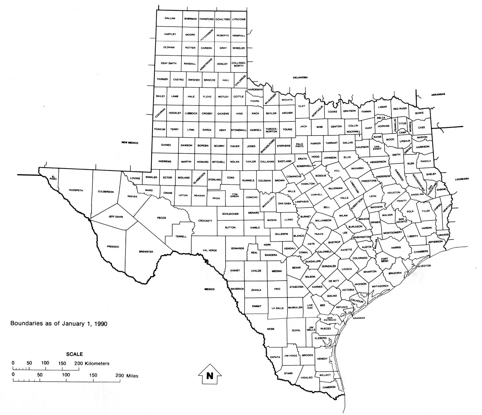 Printable Texas Map With Cities