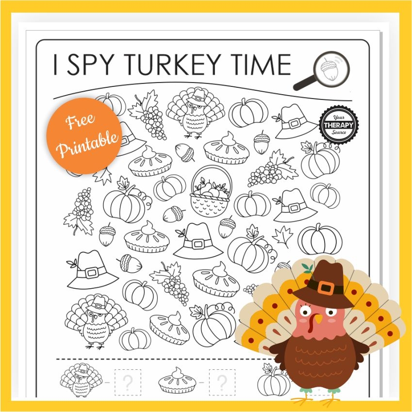 Thanksgiving Printables Your Therapy Source