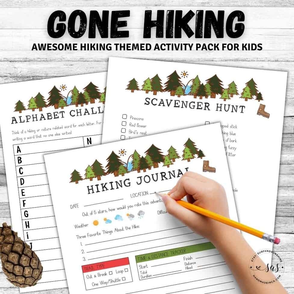 The Best Hiking Journal Template And Activity Book For Kids