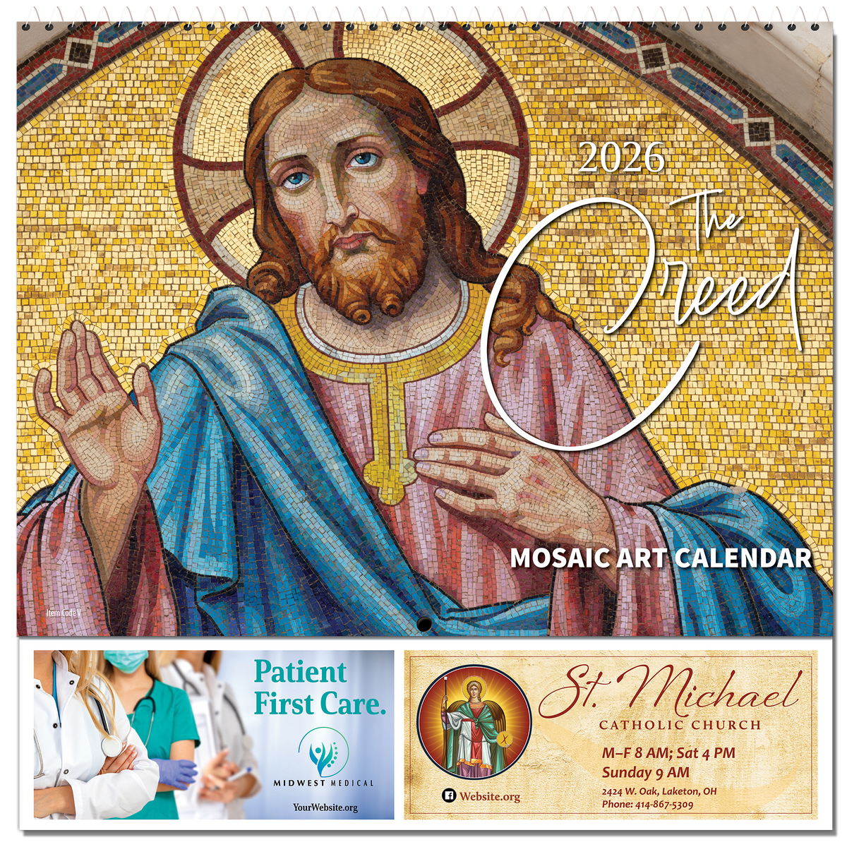 The Creed 2026 Catholic Calendar English 