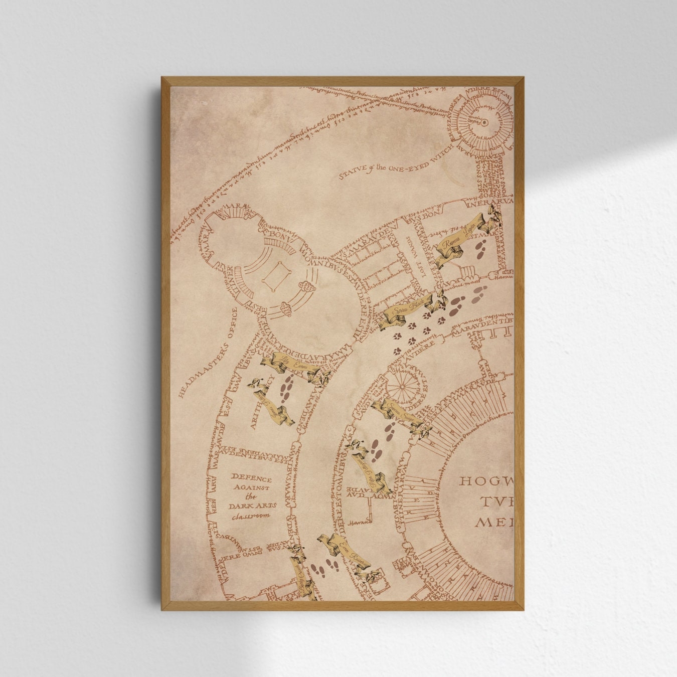 The Marauders Map Printable Wall Art Poster ATYD DIGITAL ITEM The Marauders Map Printable Wall Art Poster ATYD DIGITAL ITEM