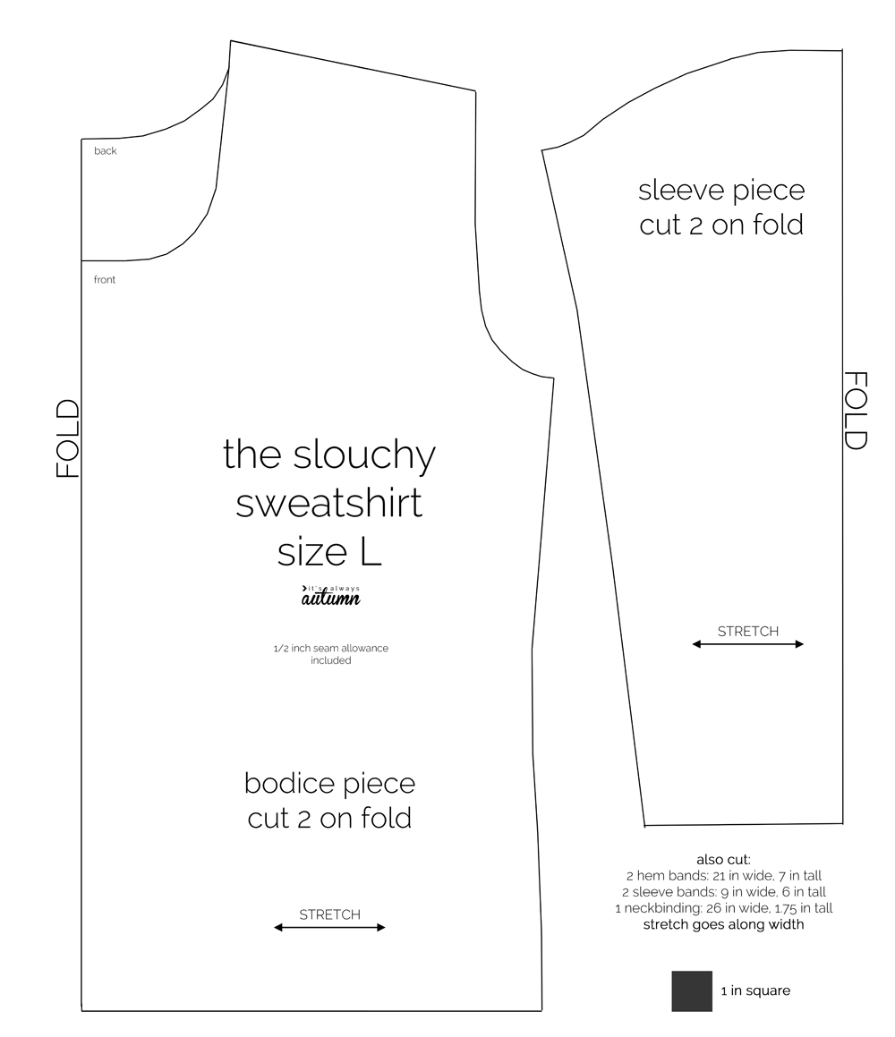 The Perfect Slouchy Sweatshirt Free Pattern It s Always Autumn