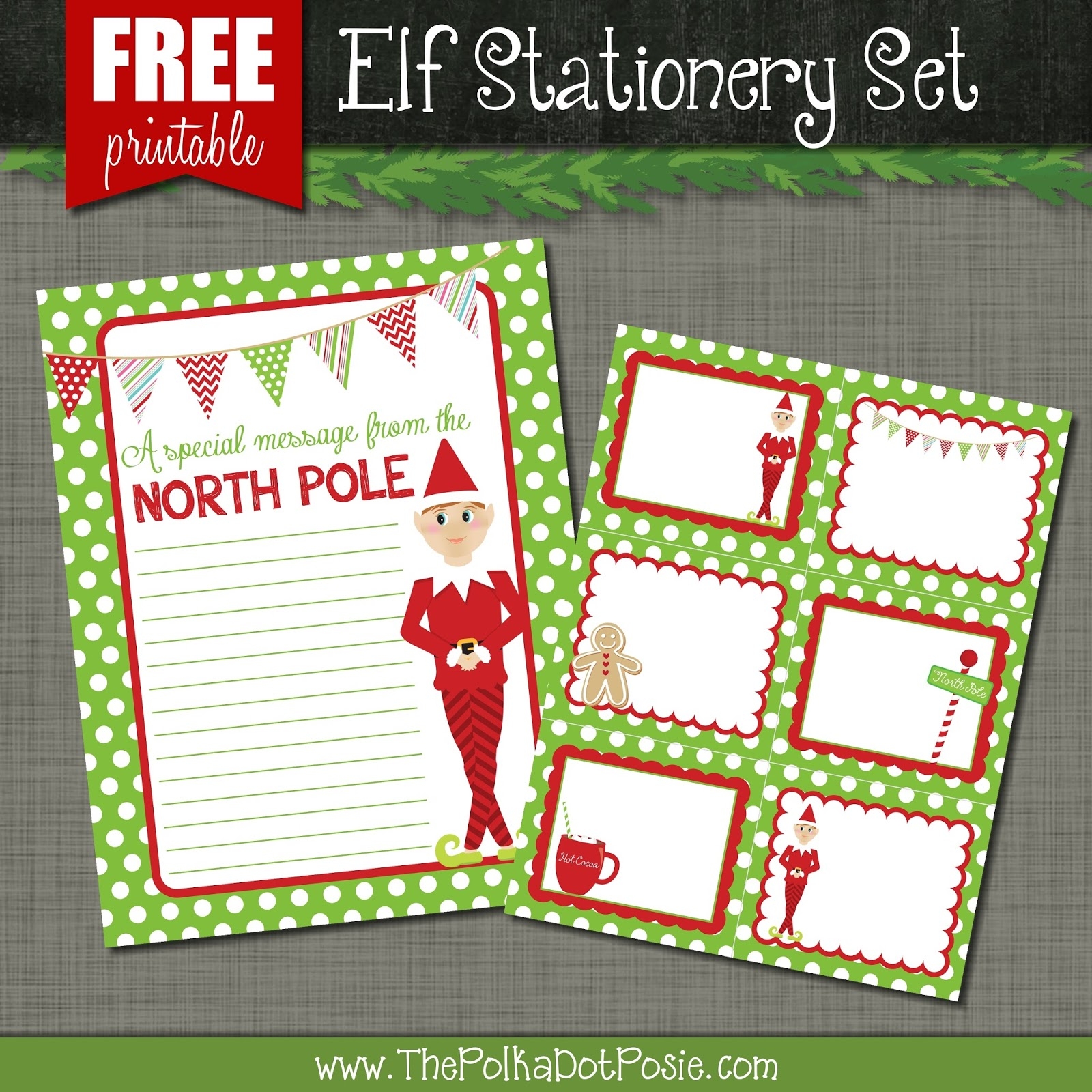 The Polka Dot Posie FREE Printables For Your Christmas Elf