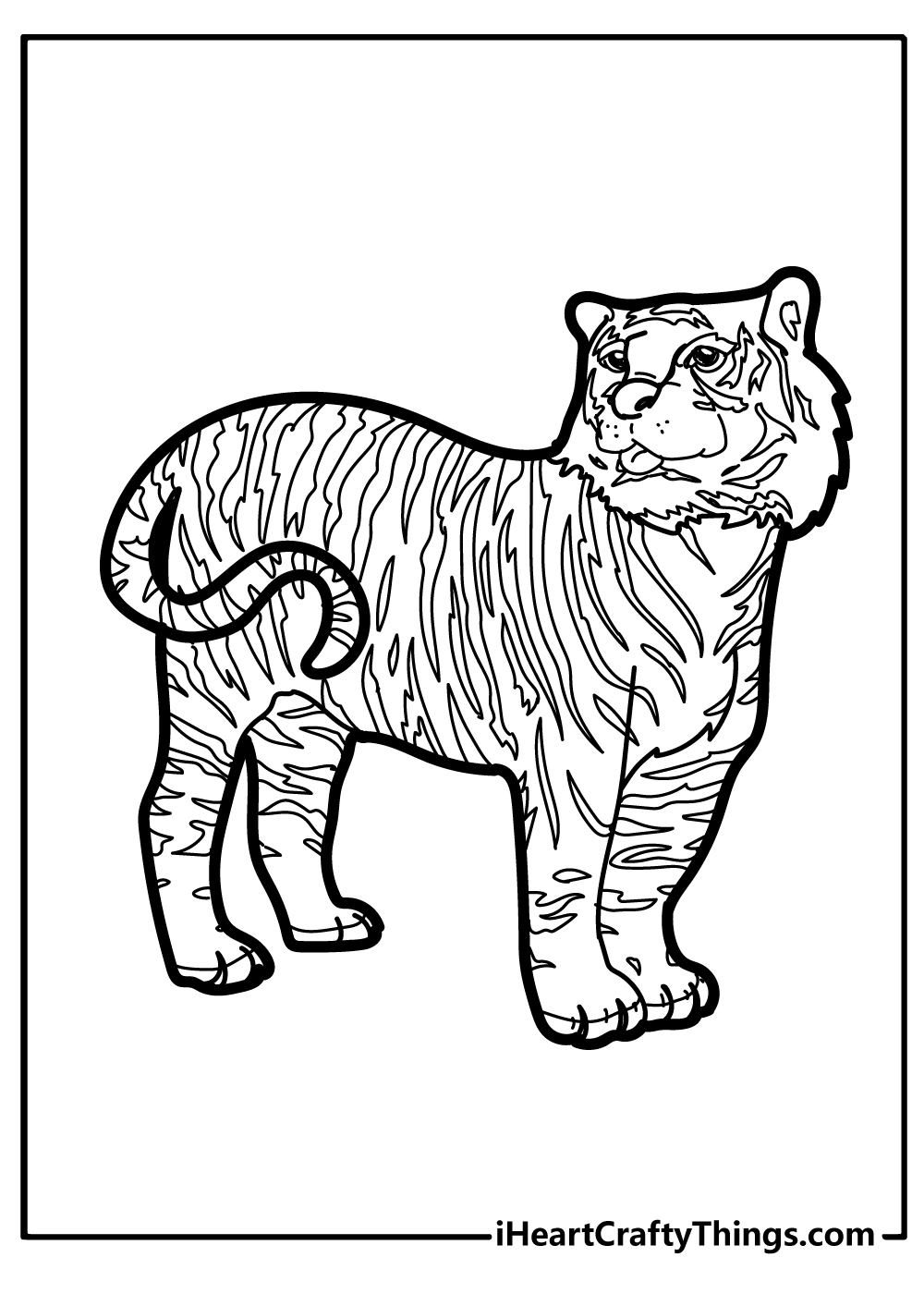 Free Printable Tiger Coloring Pages
