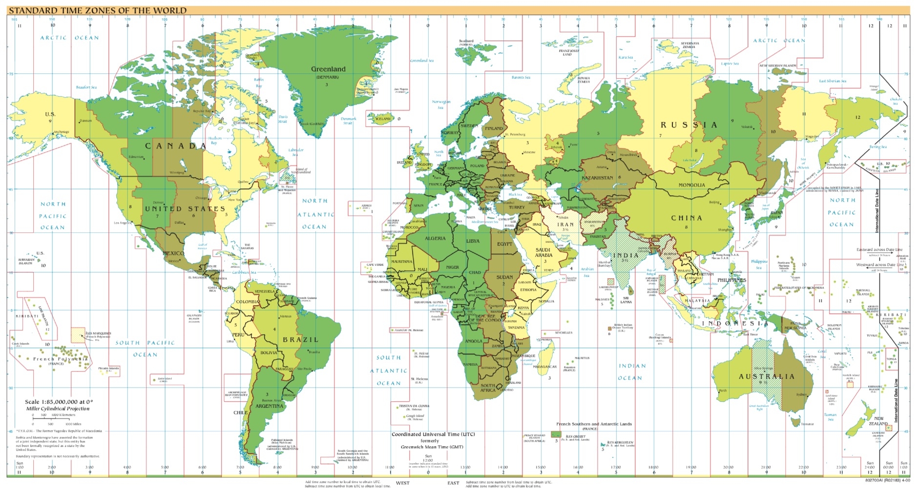 Time Zone World Map The DXZone