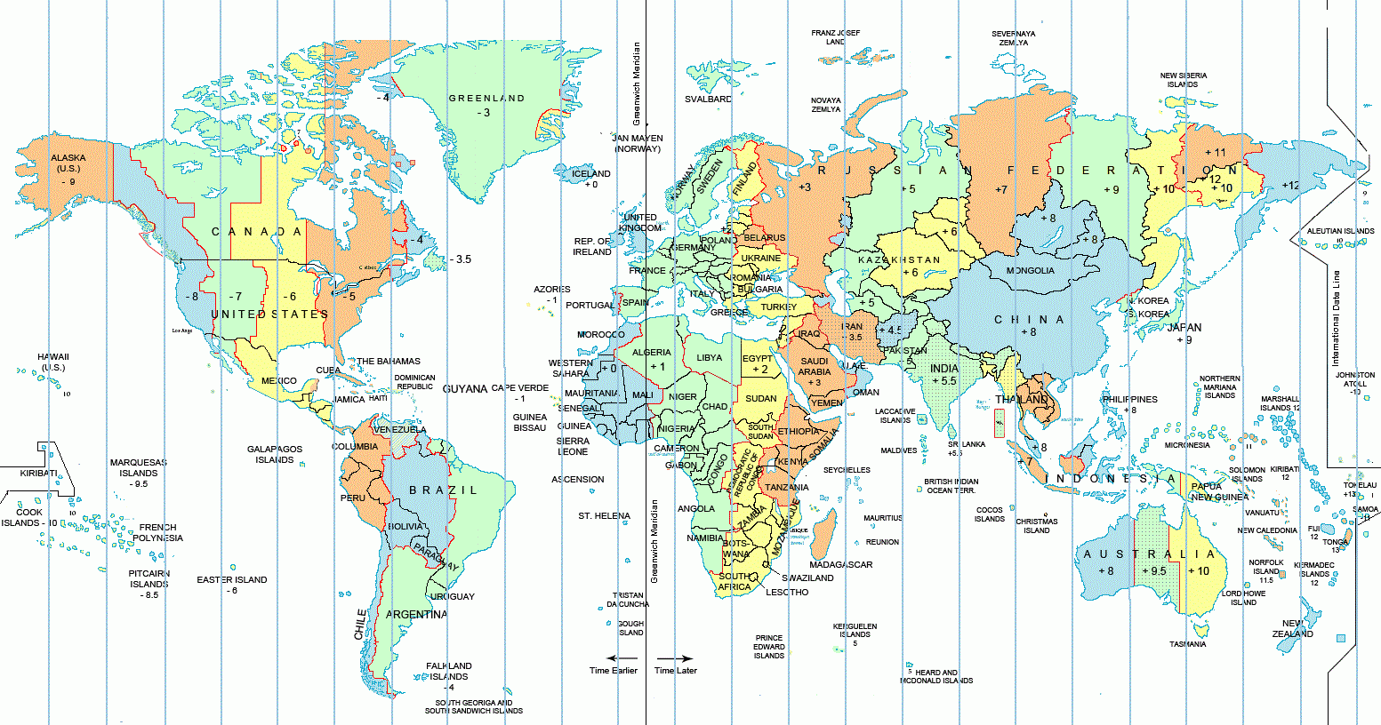 TIME ZONES MAP ShipTraffic
