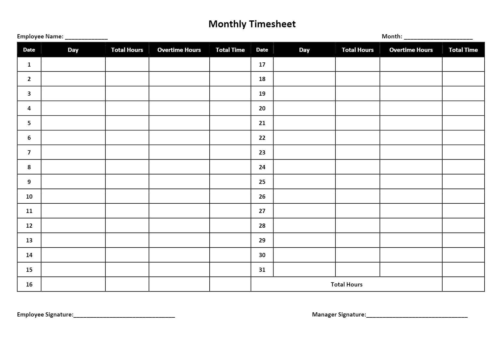 Timesheet Templates Download U0026 Print For Free Worksheets Library Timesheet Templates Download U0026 Print For Free Worksheets Library