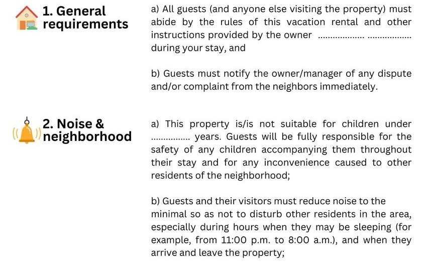 Top 18 Airbnb House Rules For Guests Tips U0026 Free Template