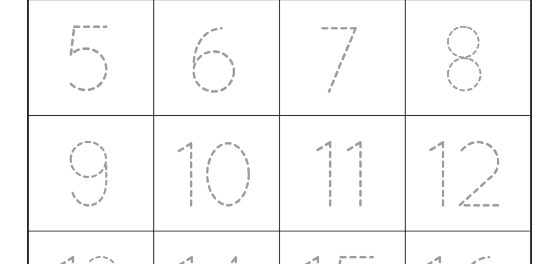 Tracing Numbers Free Printable Practice PDF Worksheets Free