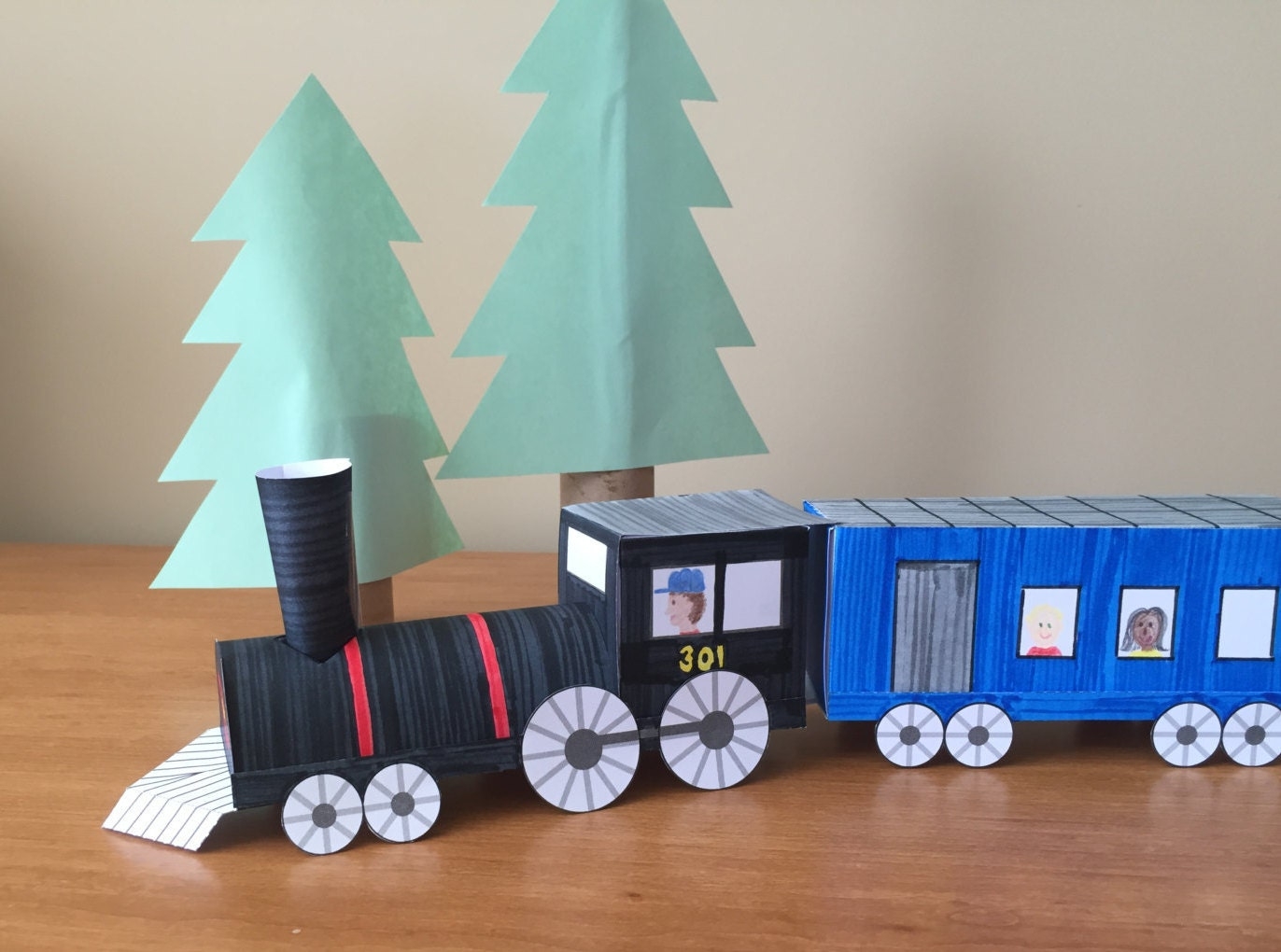 Train Printable Papercraft Etsy Australia