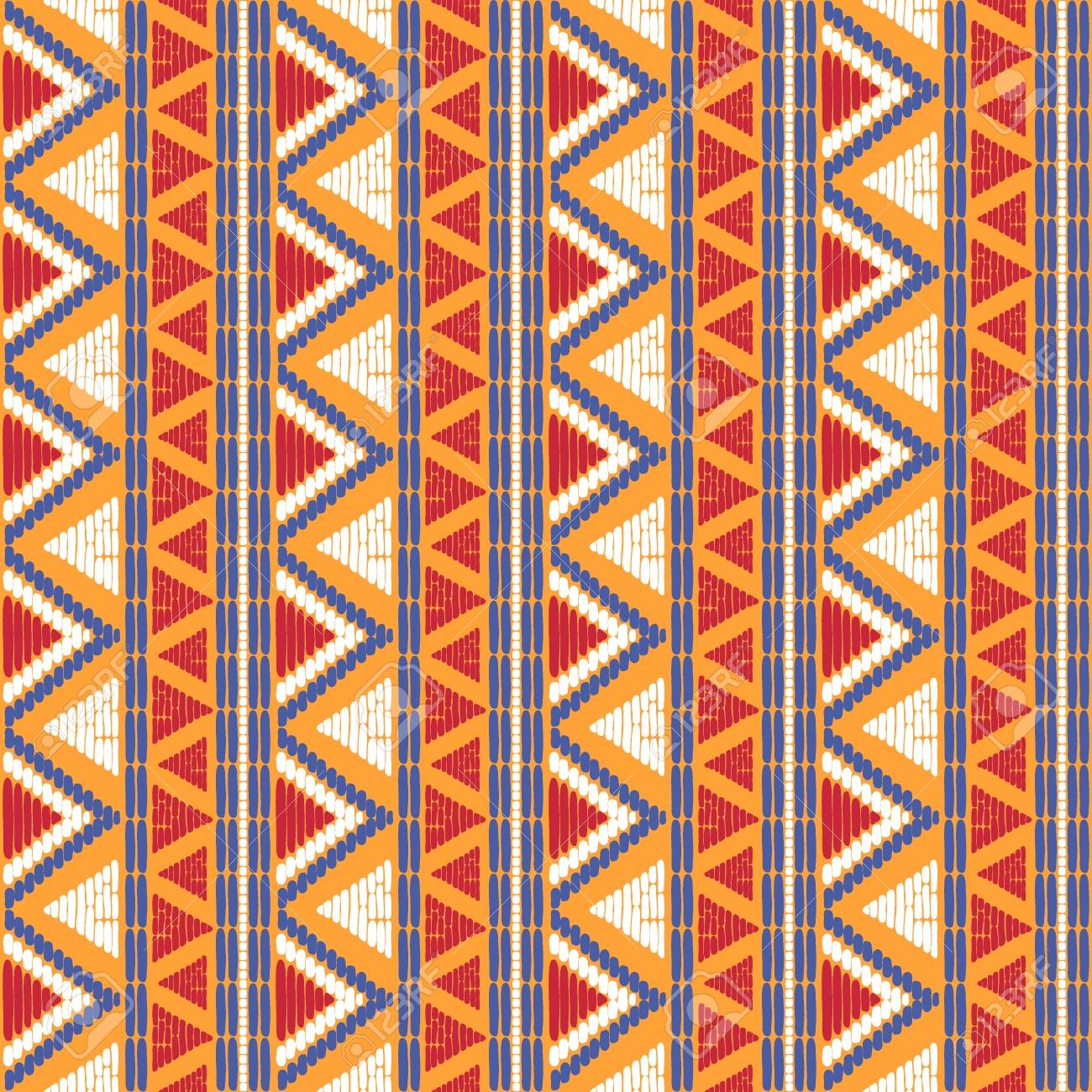 Tribal Pattern Vector Seamless Ethics African Fabric Print Background For Wallpaper Wrapping Paper And Boho Card Template Royalty Free SVG Cliparts Vectors And Stock Illustration Image 75957977 