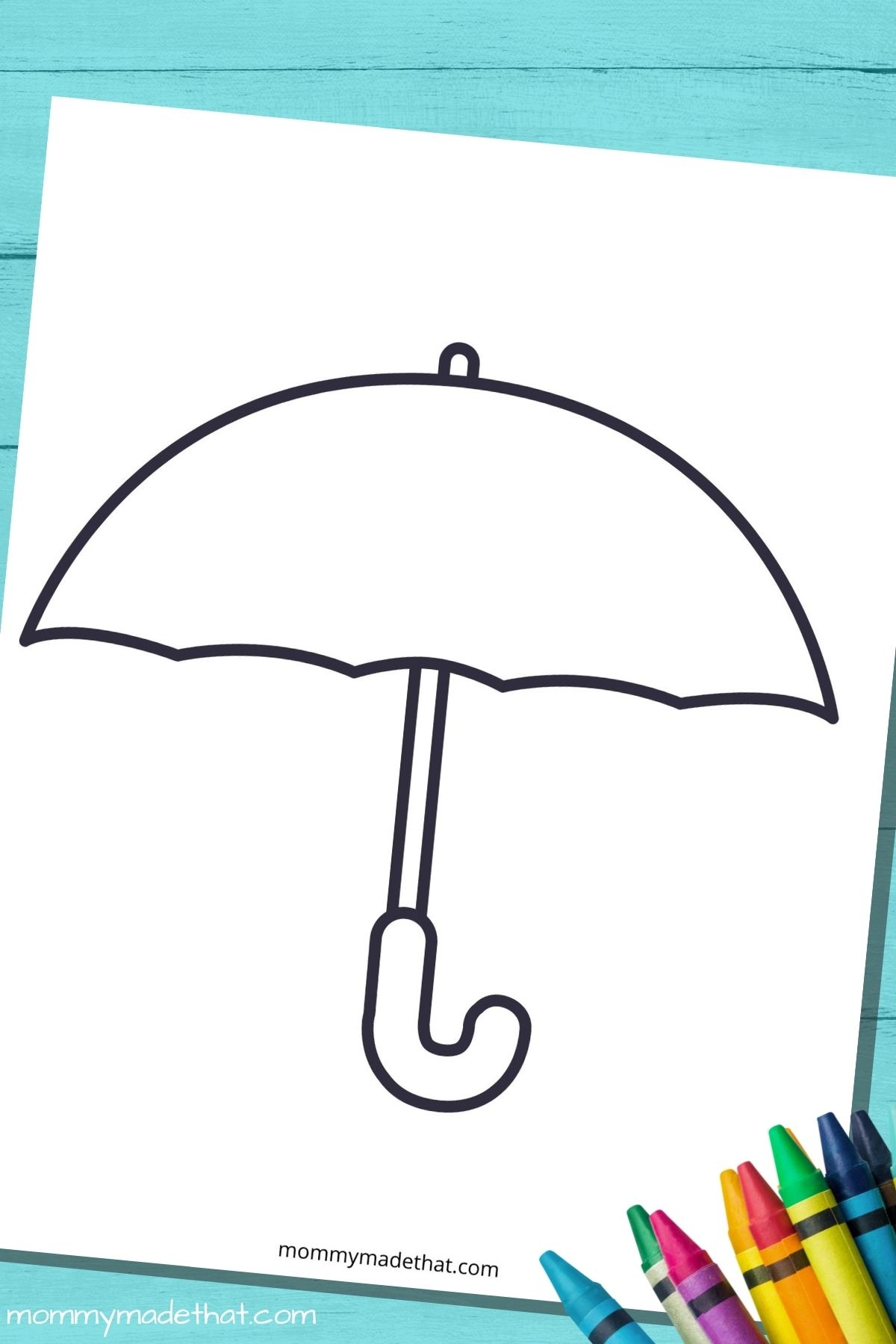 Umbrella Template And Outlines Free Printables Worksheets Library