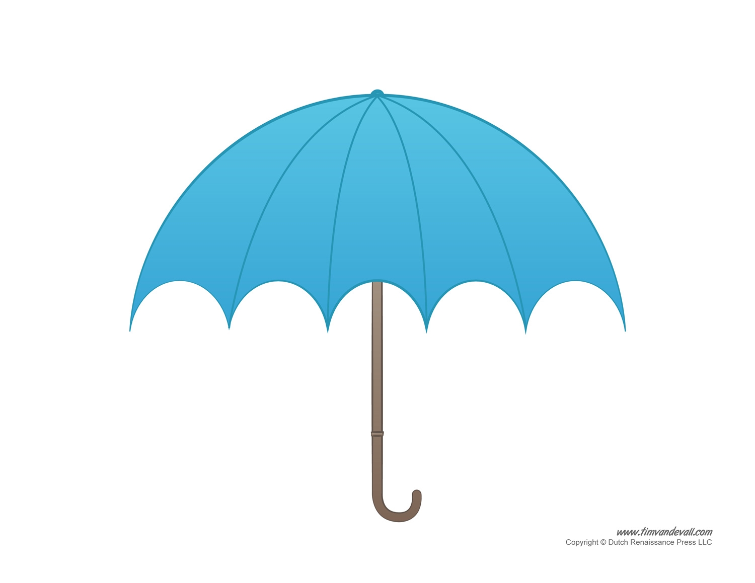 Umbrella Template Printable Free