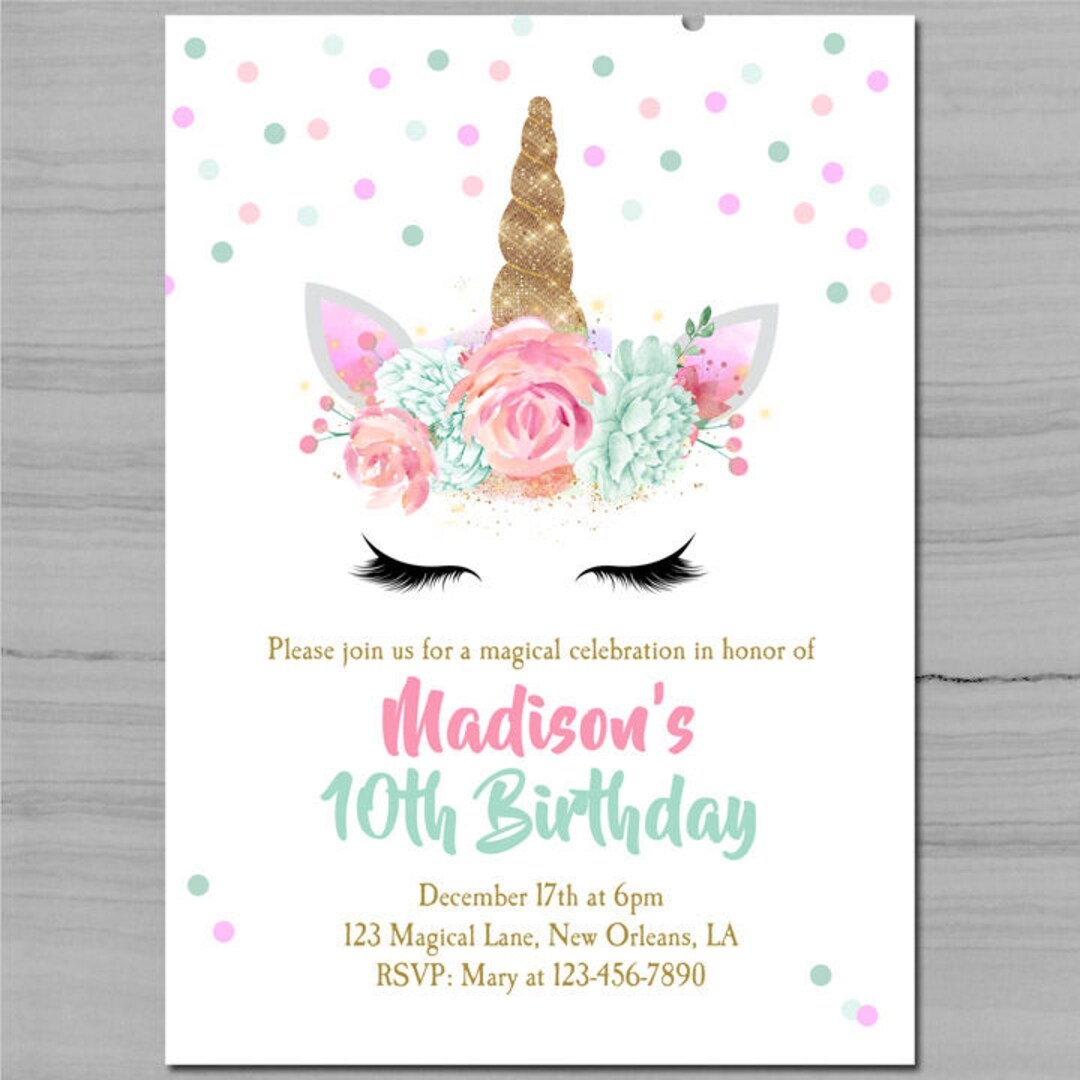 Unicorn Birthday Invitation Printable Or Printed With FREE SHIPPING Unicorn Pink And Mint Sparkle Collection Etsy New Zealand Unicorn Birthday Invitation Printable Or Printed With FREE SHIPPING Unicorn Pink And Mint Sparkle Collection Etsy New Zealand