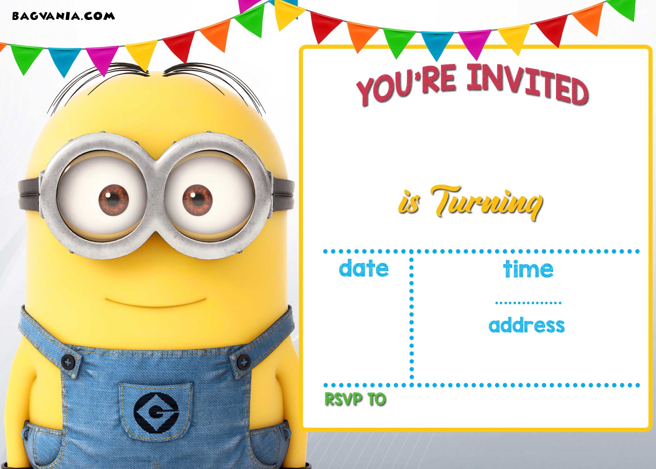 UPDATED Bunch Of Minion Birthday Party Invitations Ideas FREE 