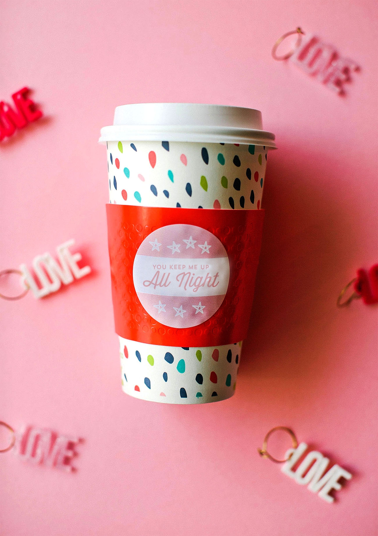 Valentine s Day Coffee Sleeves Free Printable Green Wedding Shoes