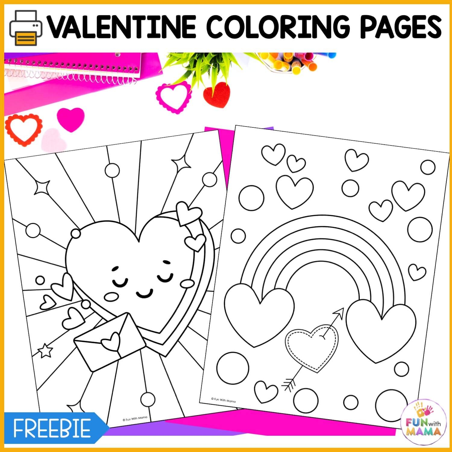 Valentines Day Coloring Pages Fun With Mama Valentines Day Coloring Pages Fun With Mama