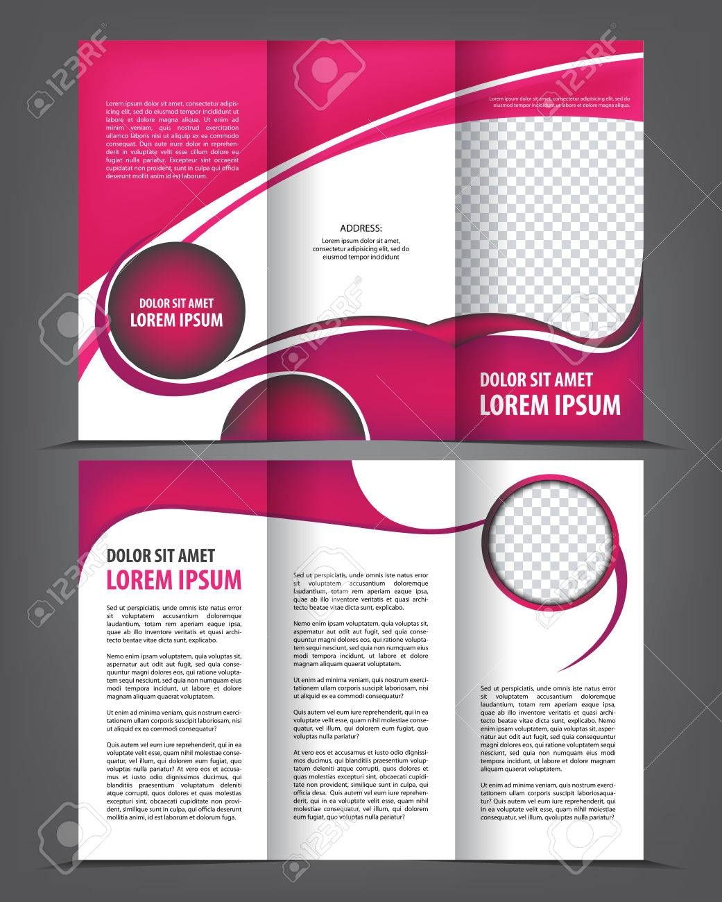 Blank Printable Leaflet Template