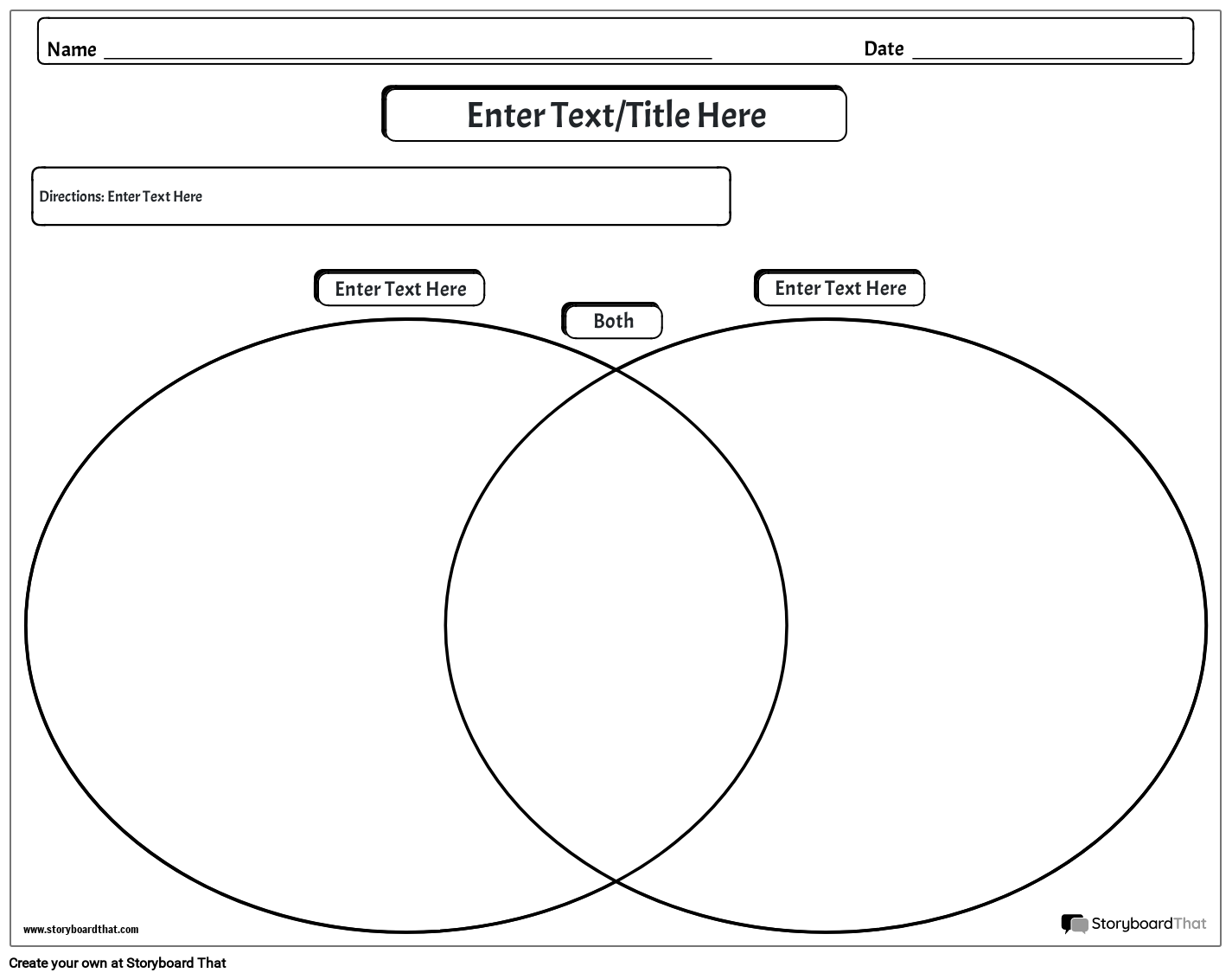 Venn Diagram Worksheets Free U0026 Customizable For Educators