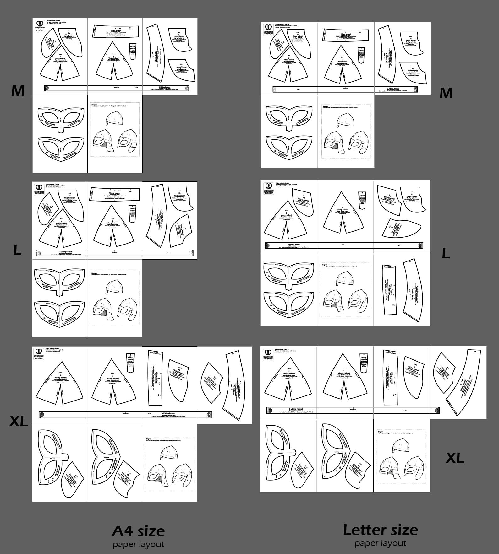 Viking Helmet Pattern