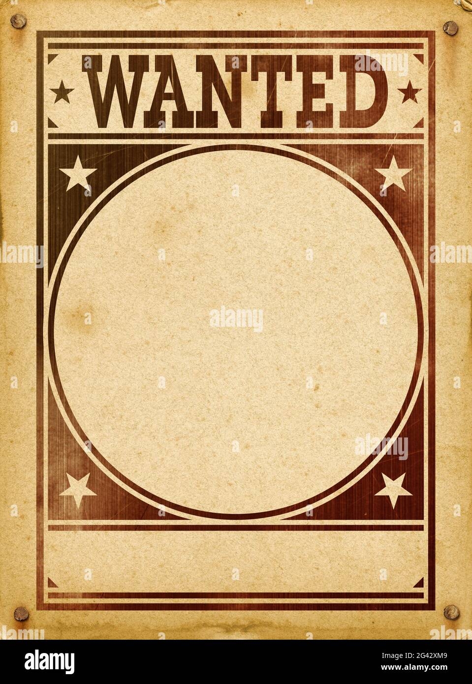 Wanted Poster Template Hi res Stock Photography And Images Alamy