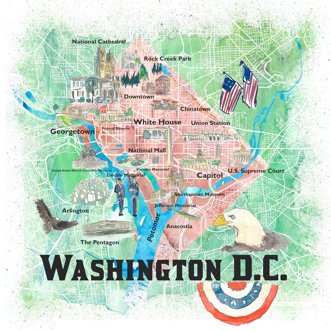 Tourist Map Of Dc Printable