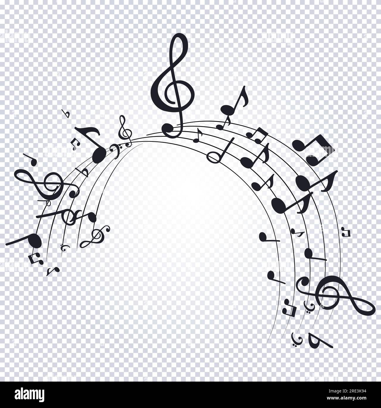 Wavy Pattern Of Flying Musical Notes Musical Symbols For Banner Of Festival Print Design Melody Recording Design Back Layers Template Musical Not Stock Vector Image U0026 Art Alamy