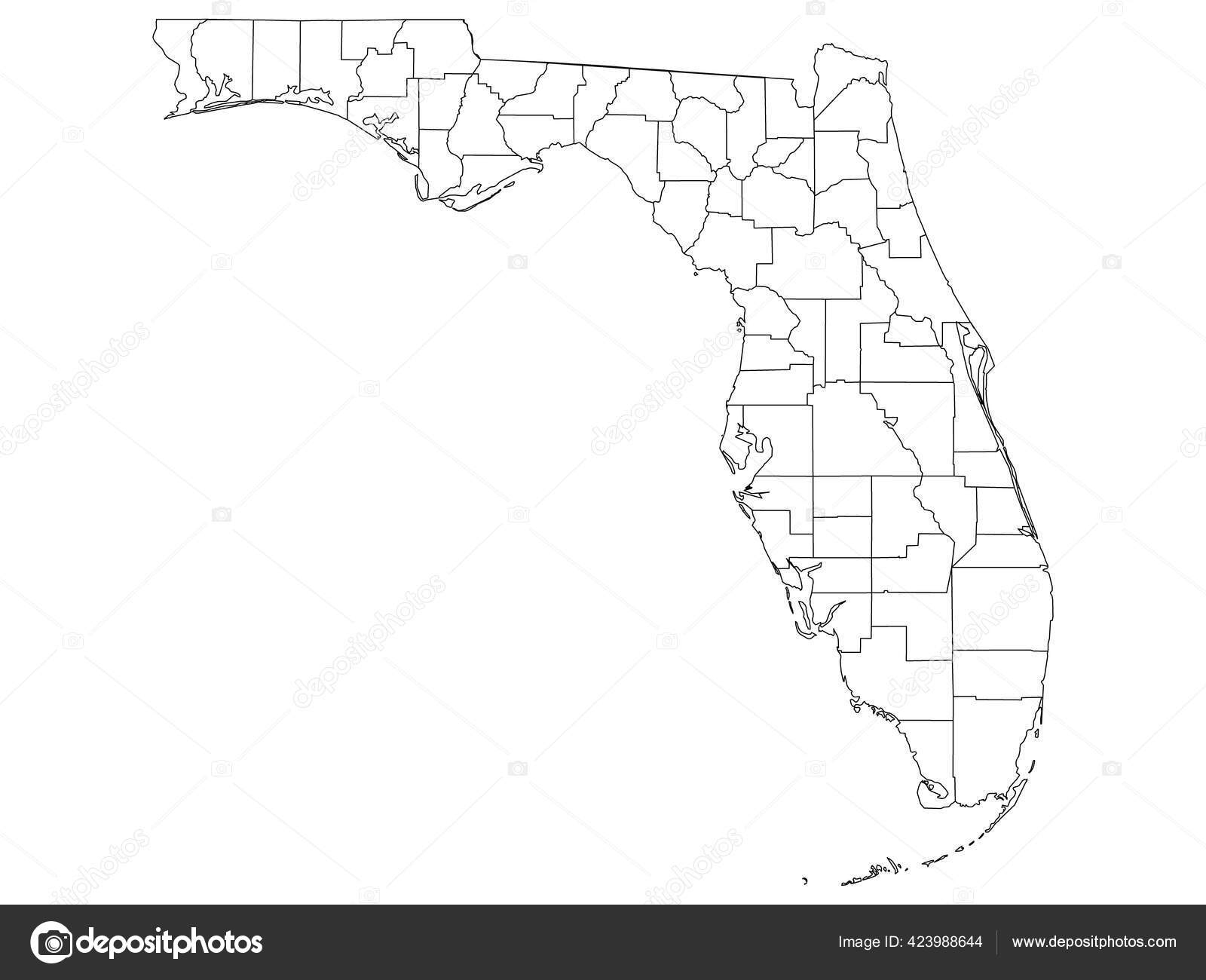 Map Of Florida Counties Printable