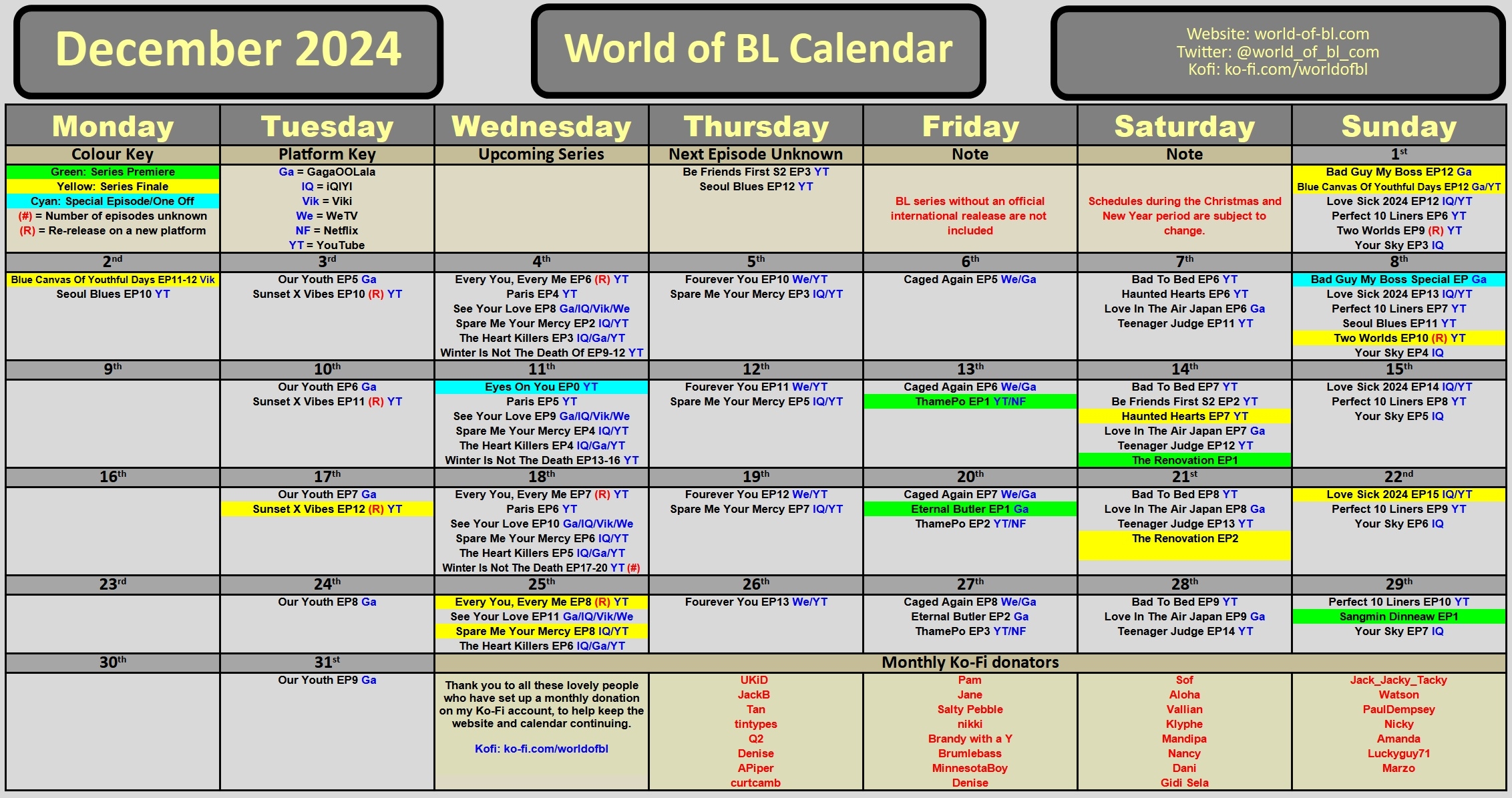 WoBL Main Calendar This Month