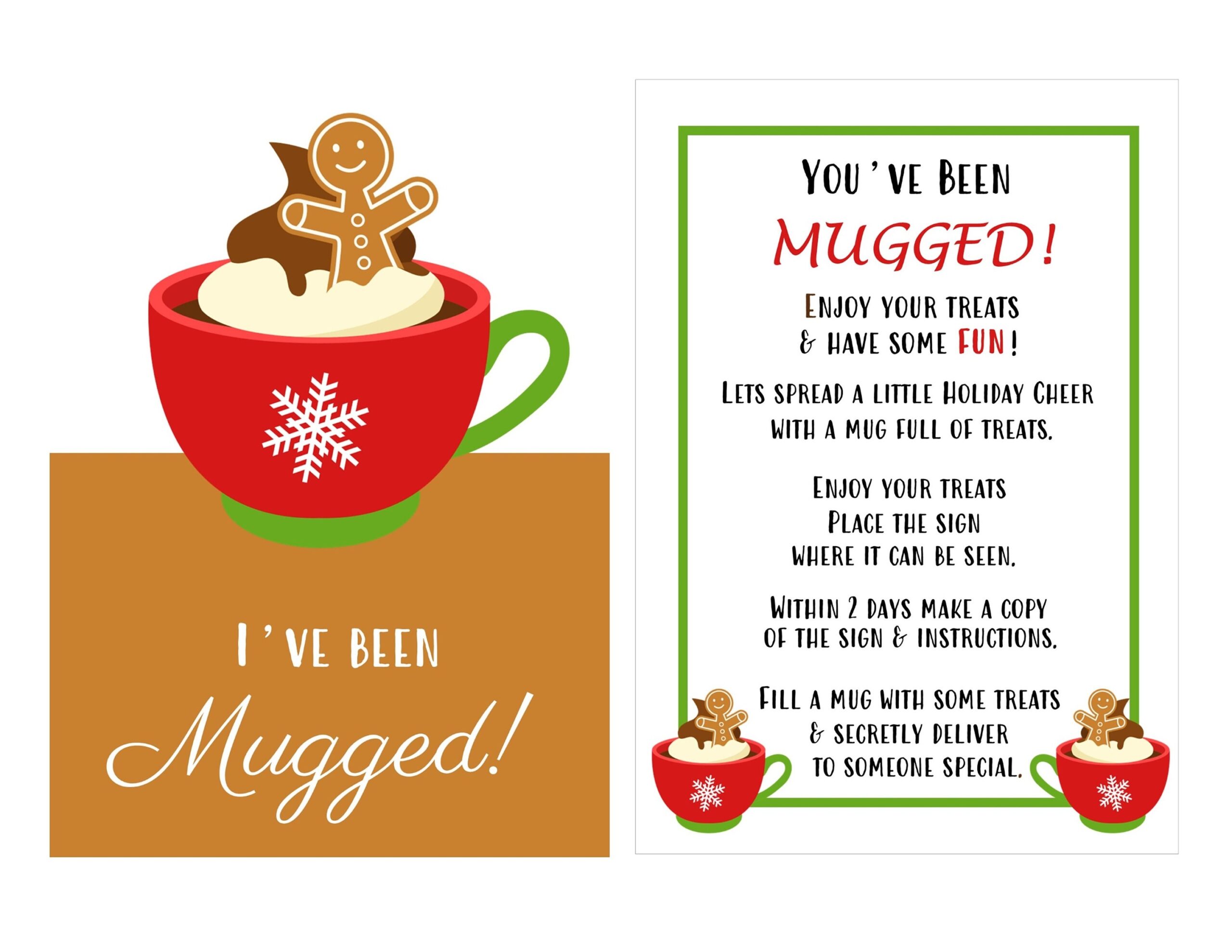 You've Been Mugged Free Printable