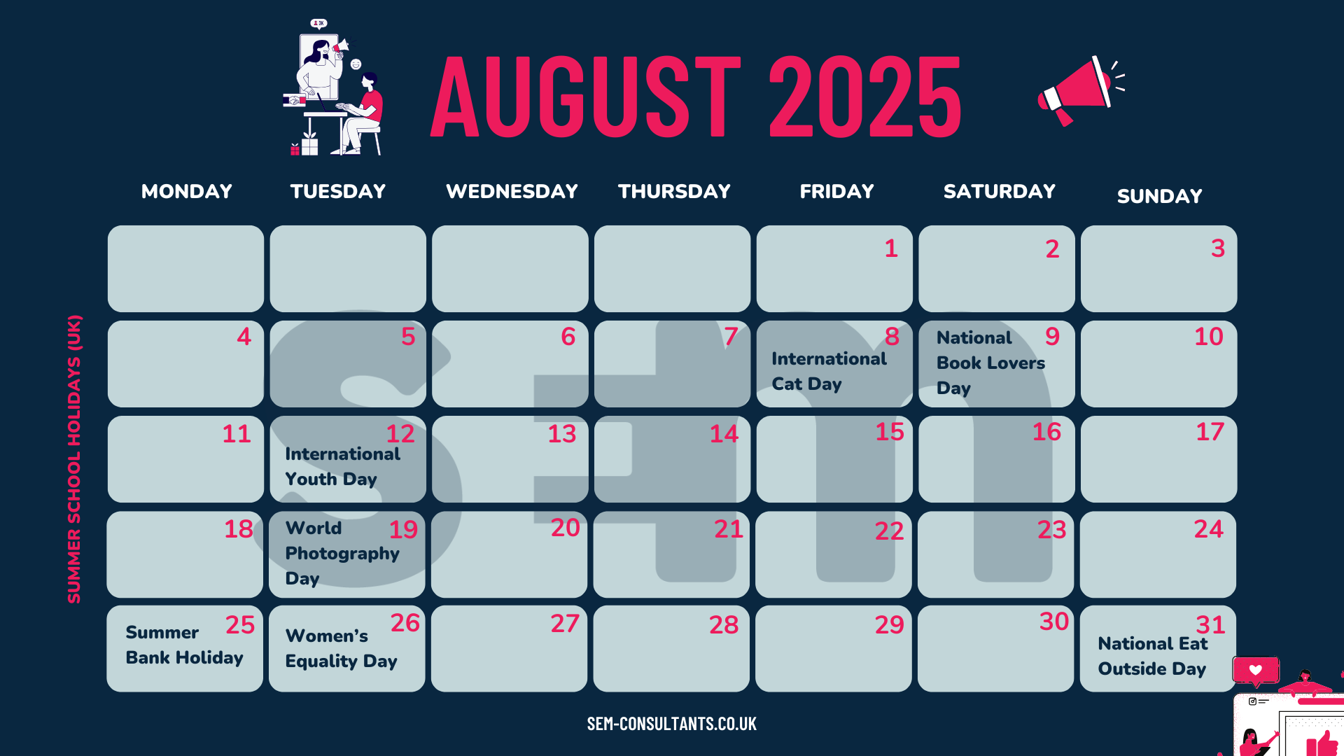 Your 2025 Digital Marketing Calendar SEM Consultants Ltd